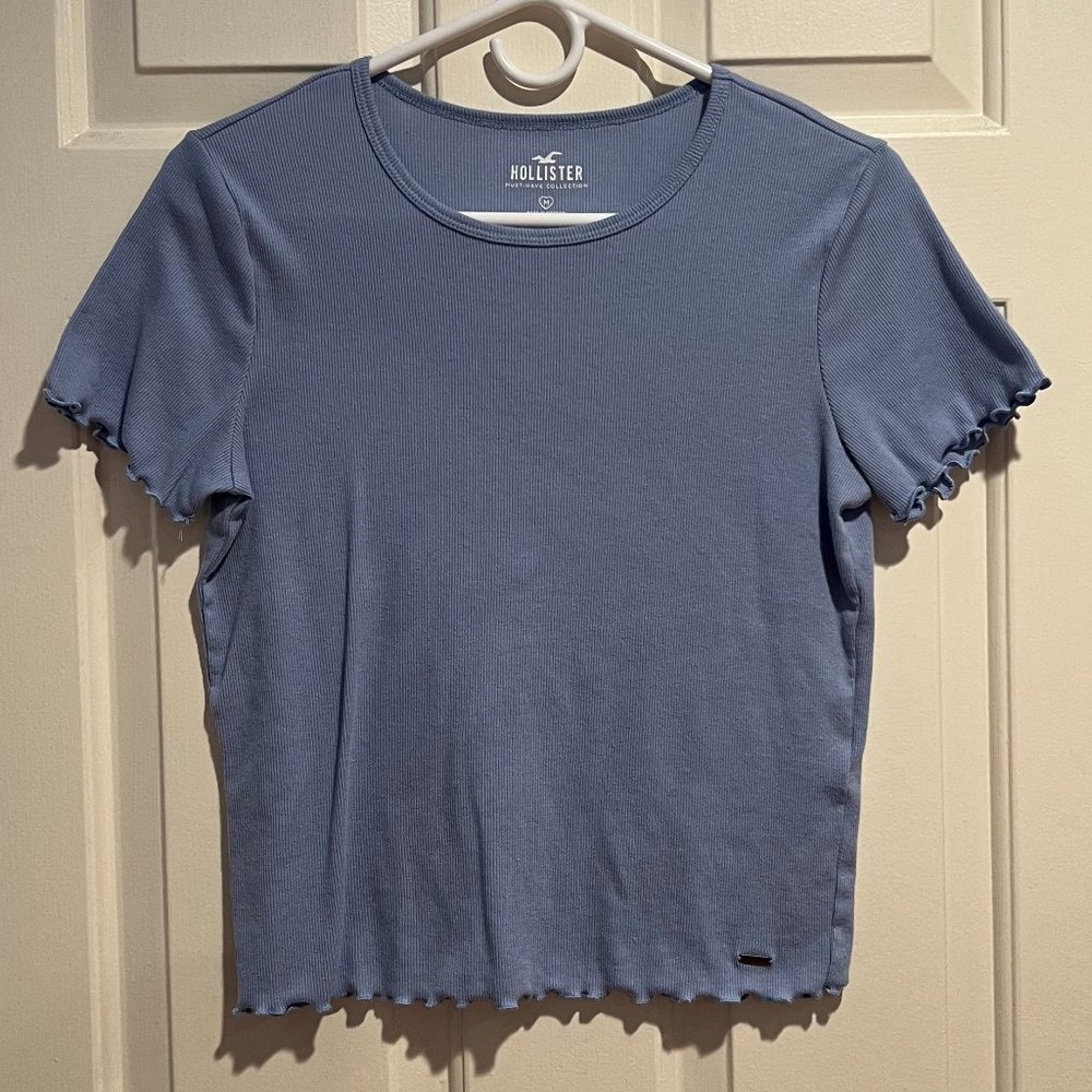 Hollister Baby Tee - Plain Light Blue